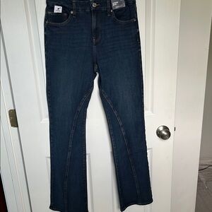 Express Dark Indigo Skyscraper MidRise Jeans